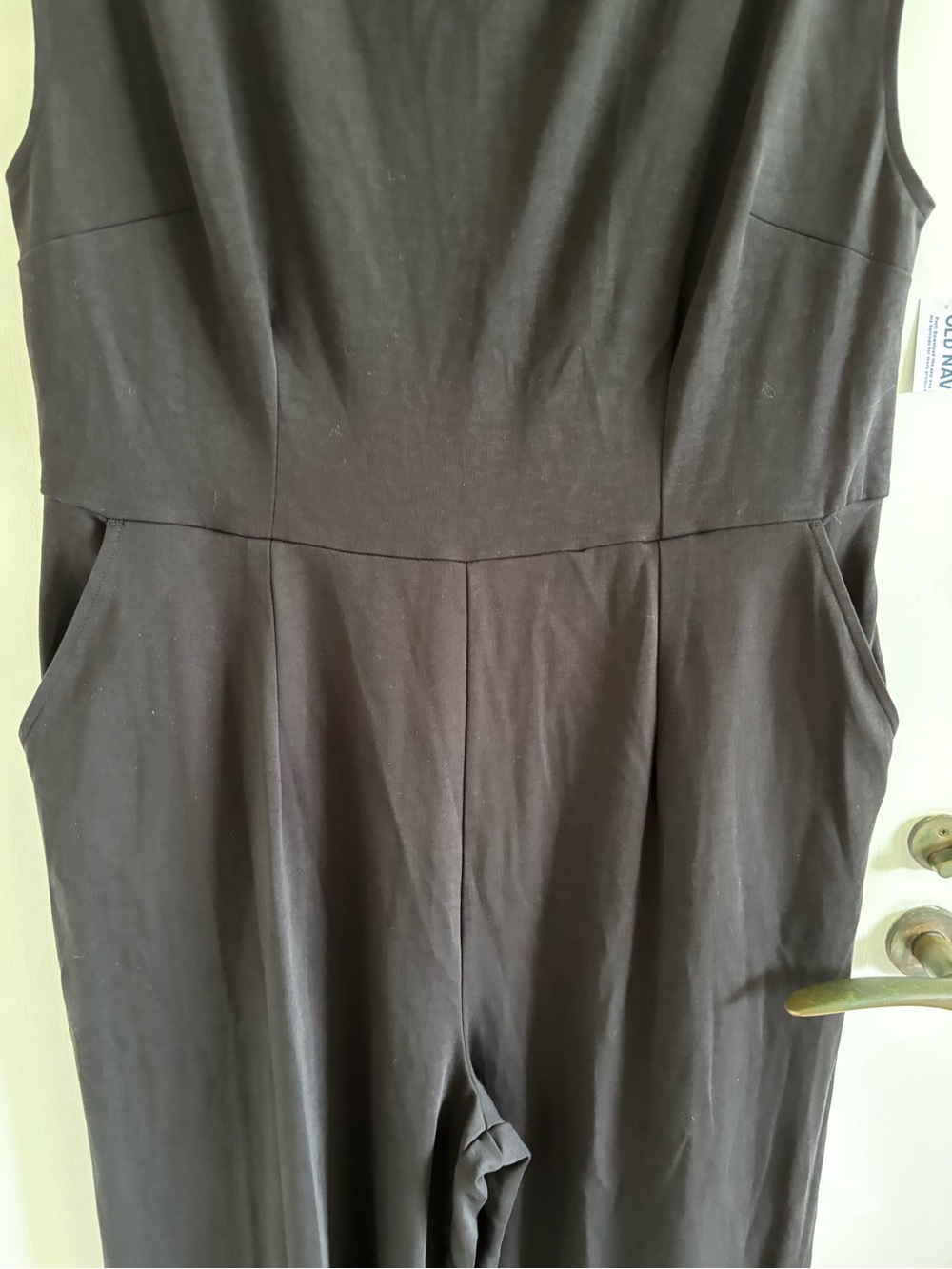 Old Navy wide leg jumpsuit black NEW NWT XL - Picture 4 of 8